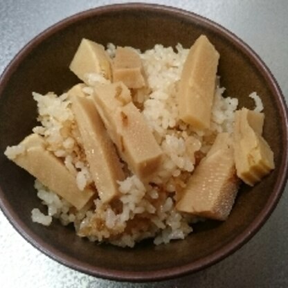 たけのこを煮てた物をリメイクで使用しましたが、ご飯の味付けもとっても美味しく、ご飯がすすみました(＾ω＾)♪♪
ごちそうさまでした★☆★